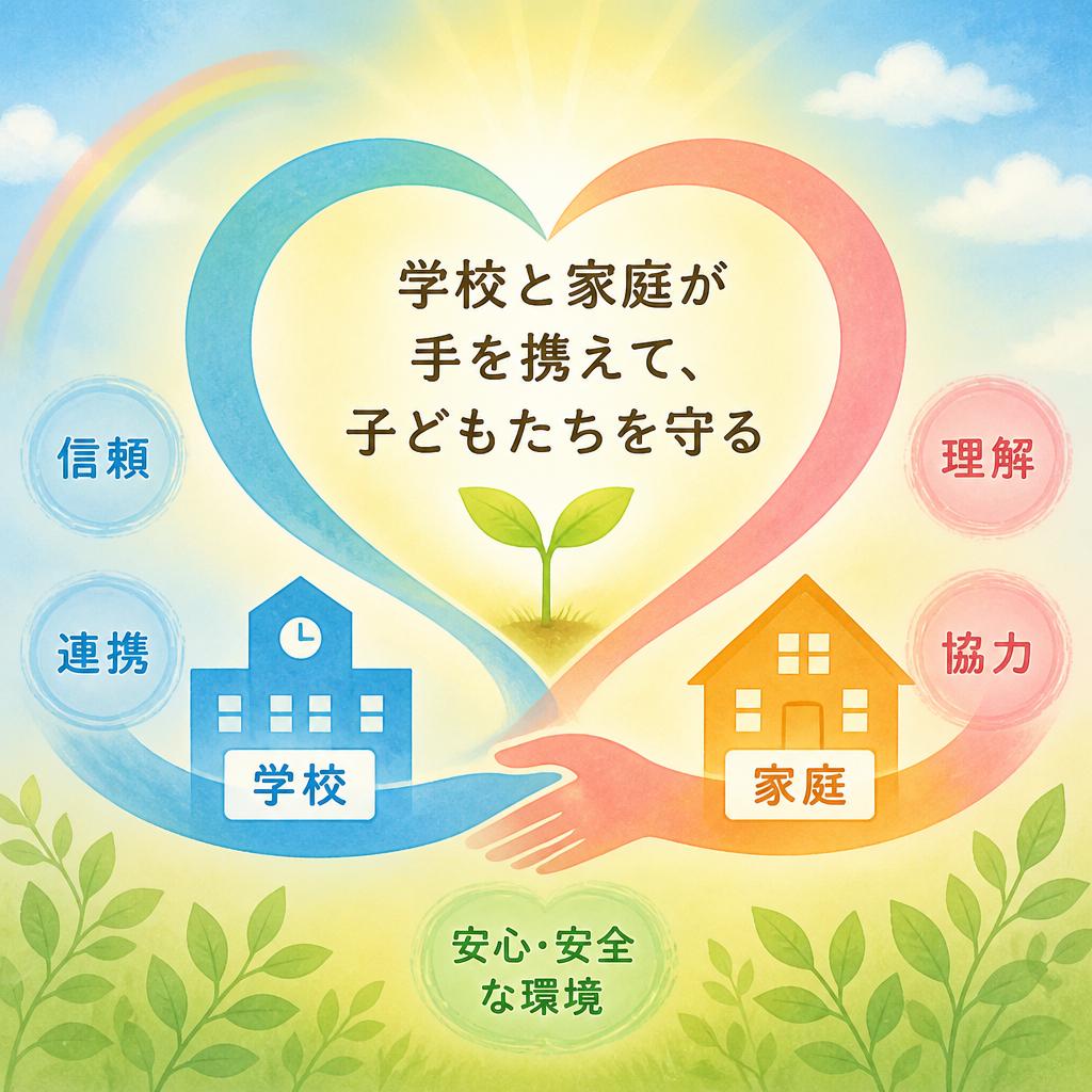 学校と家庭が手を携えて、子どもたちを守る