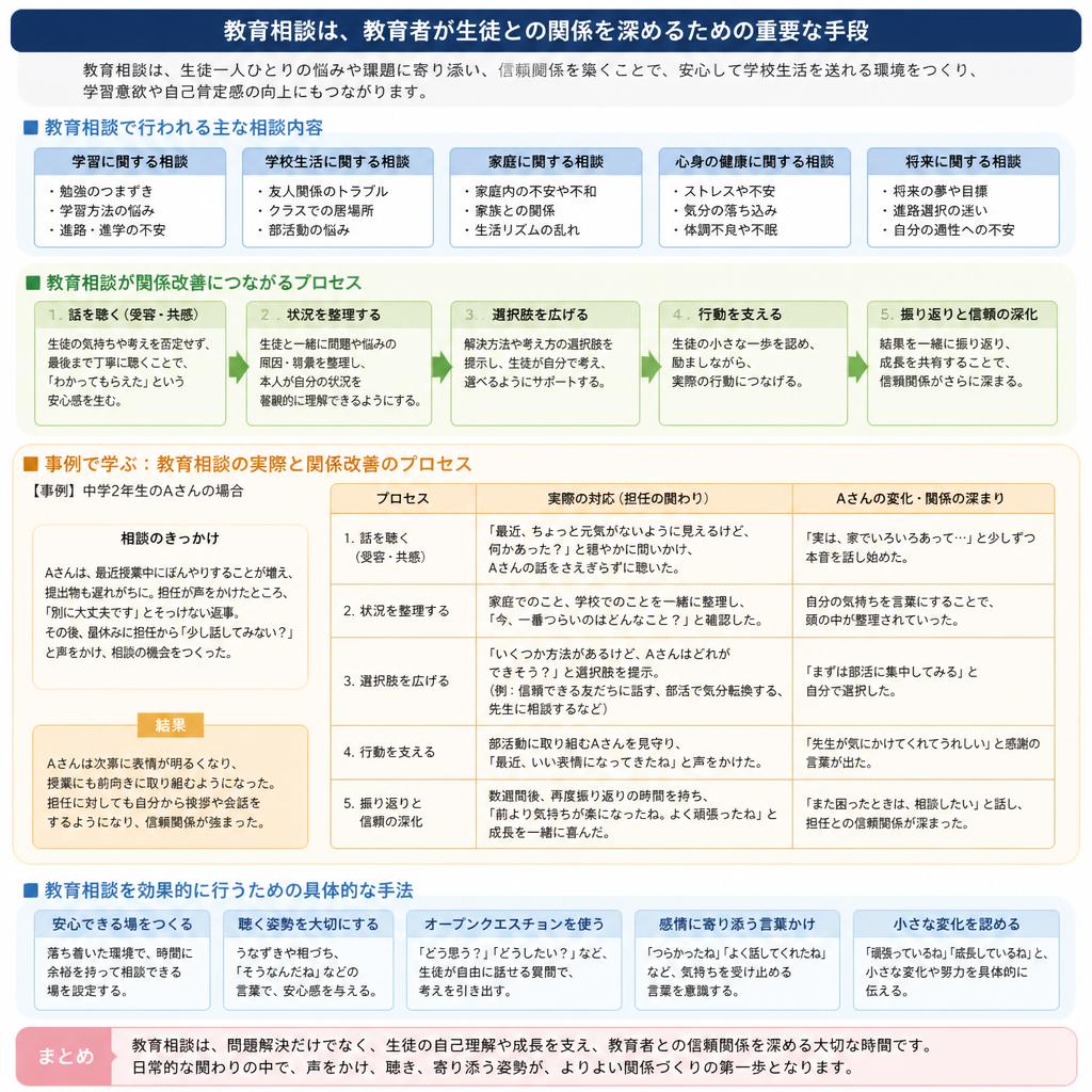 教育相談を活かした人間関係の改善