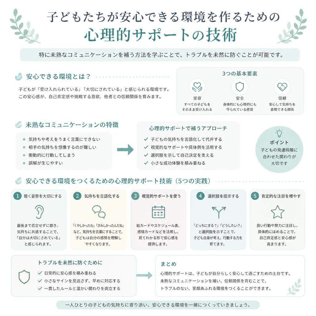 心理的サポートの技術