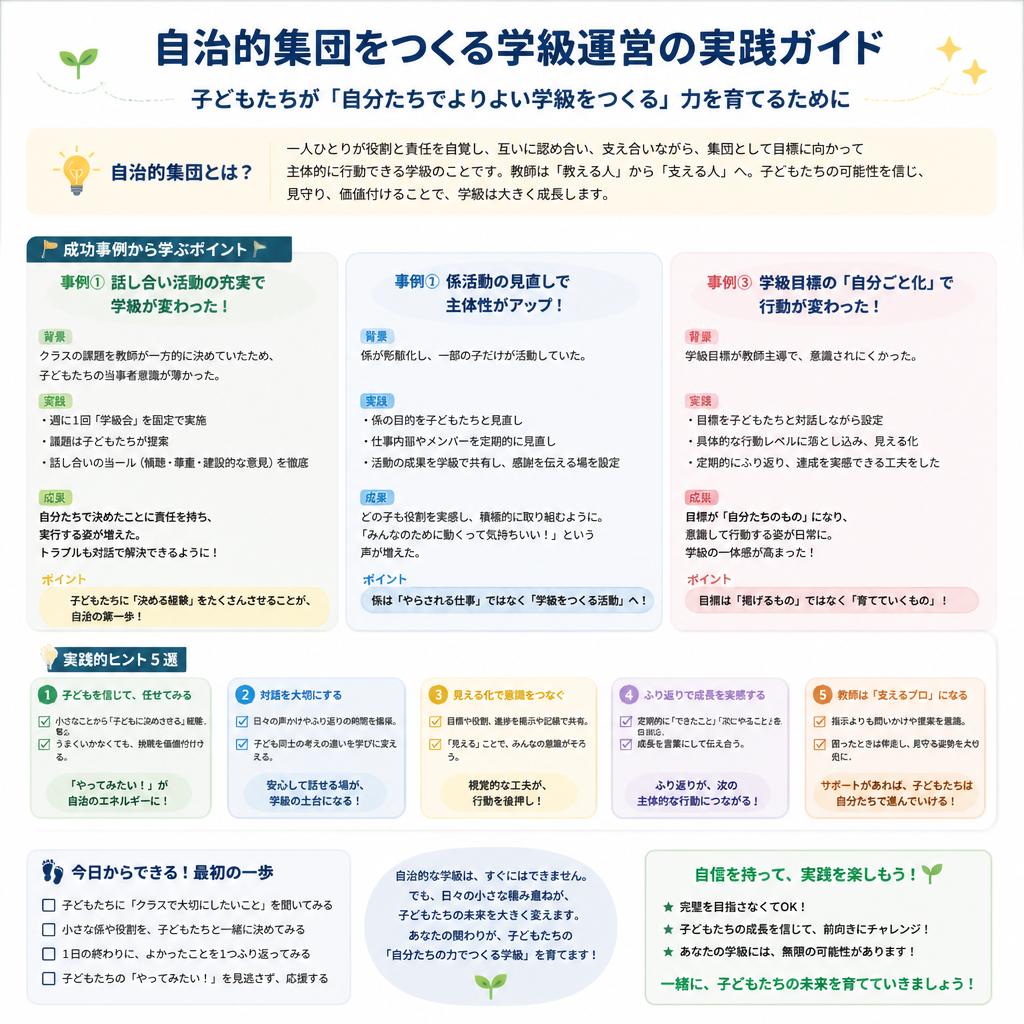 学級運営における具体的な実践例