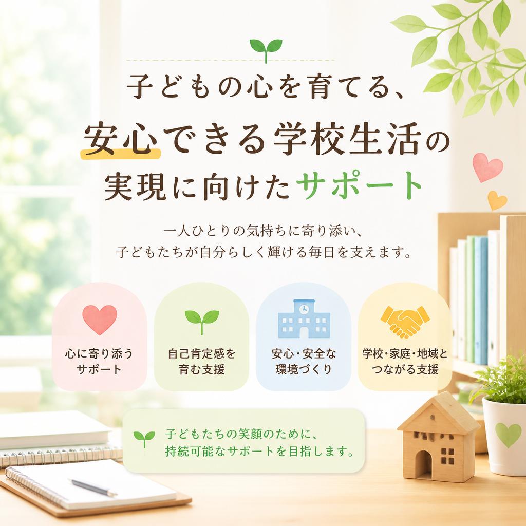 子どもの心を育てる、安心できる学校生活の実現に向けたサポート