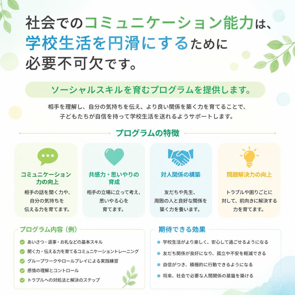 ソーシャルスキル教育の重要性