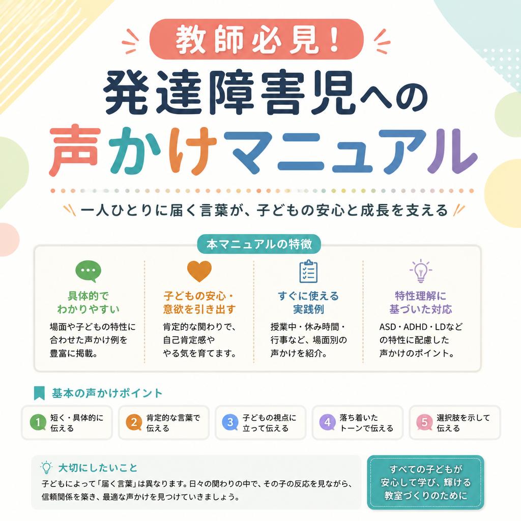 教師必見！発達障害児への声かけマニュアル
