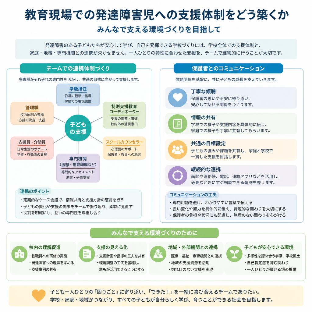 教職員向け：サポート体制の構築