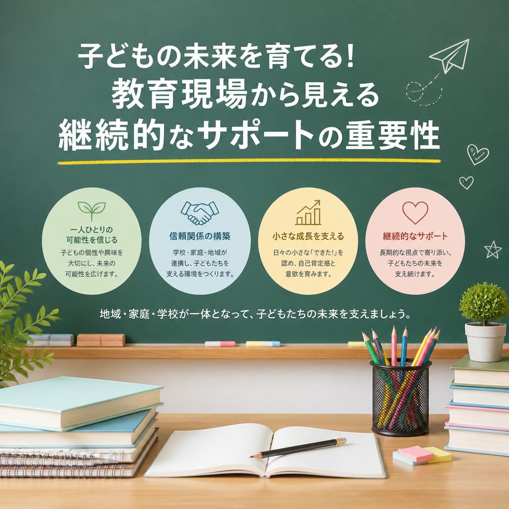 子どもの未来を育てる！教育現場から見える継続的なサポートの重要性
