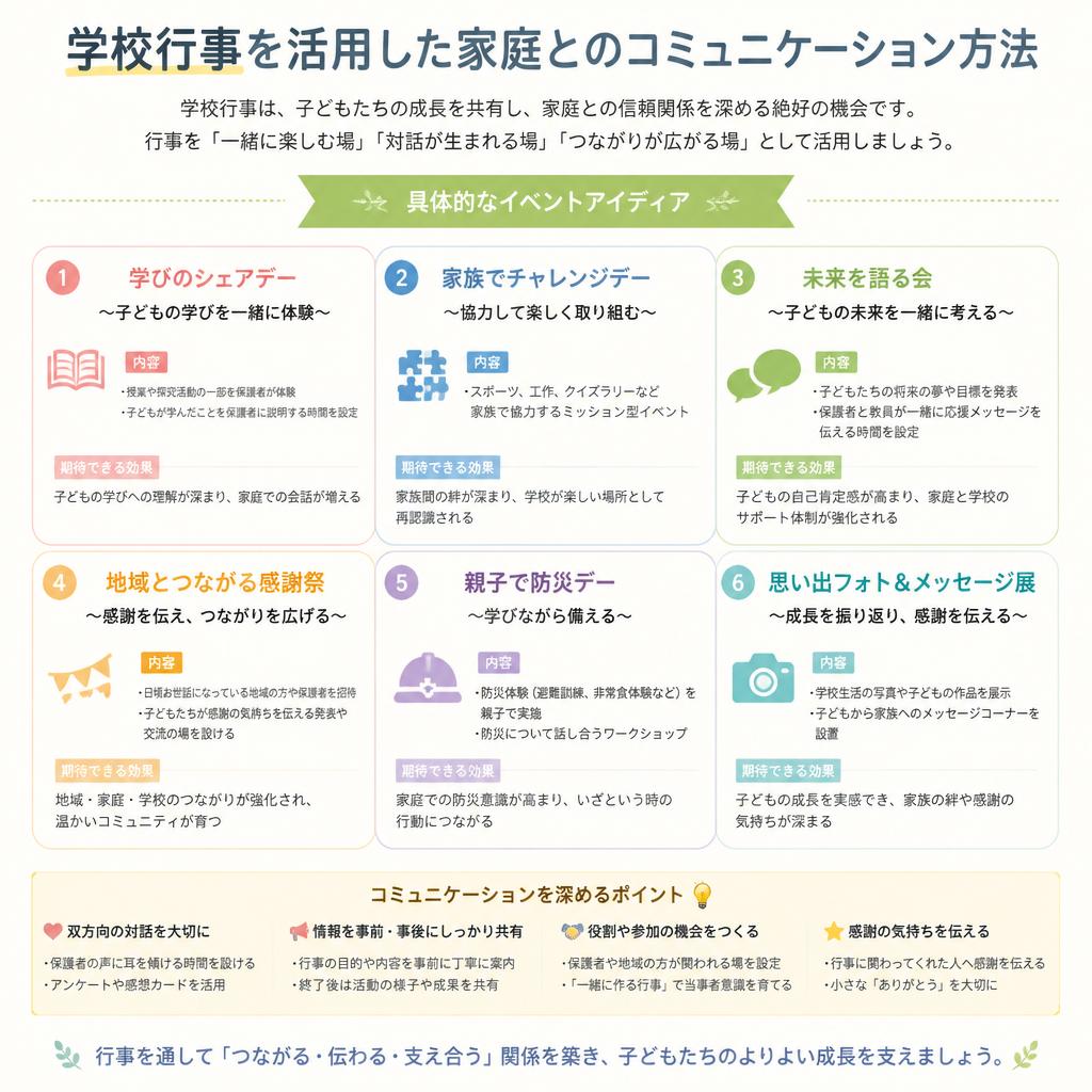 学校行事を通じたコミュニケーション