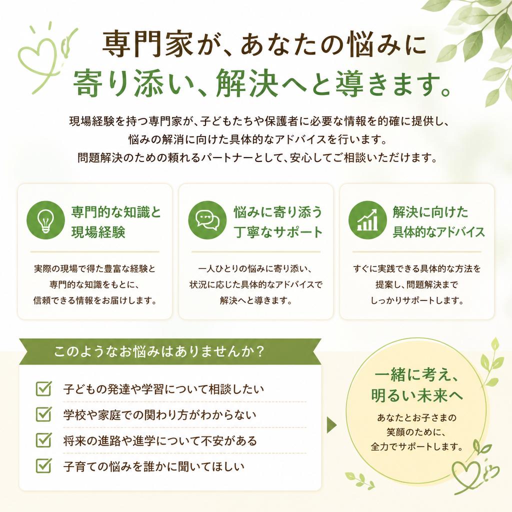 専門家による的確な情報提供