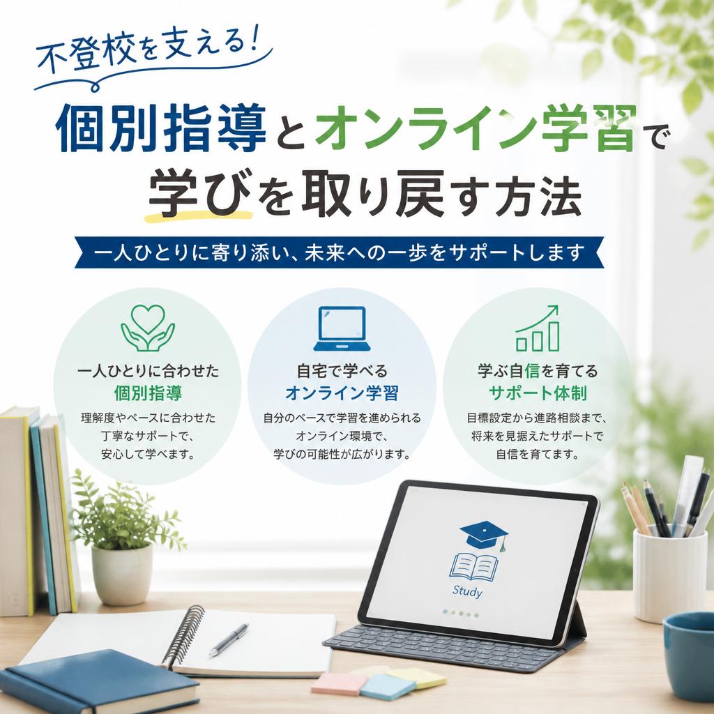不登校を支える！個別指導とオンライン学習で学びを取り戻す方法