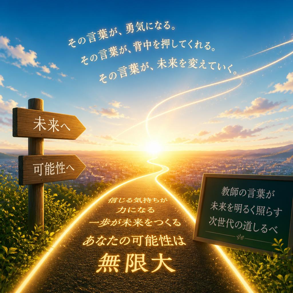 教師の言葉が未来を明るく照らす、次世代の道しるべ