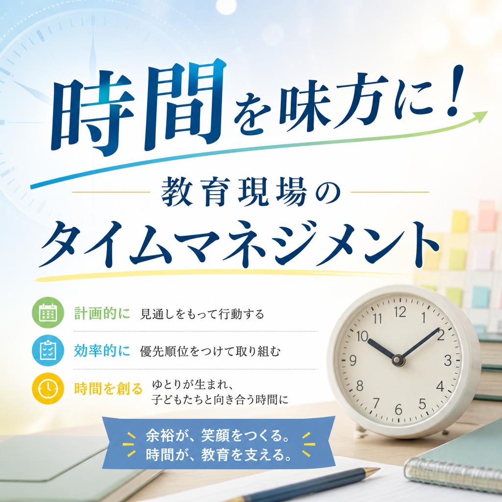 時間を味方に！教育現場のタイムマネジメント