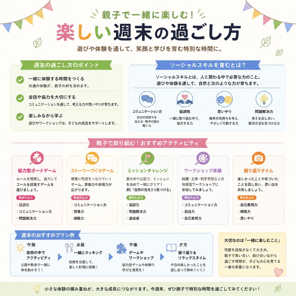 親と子で楽しむ週末プラン