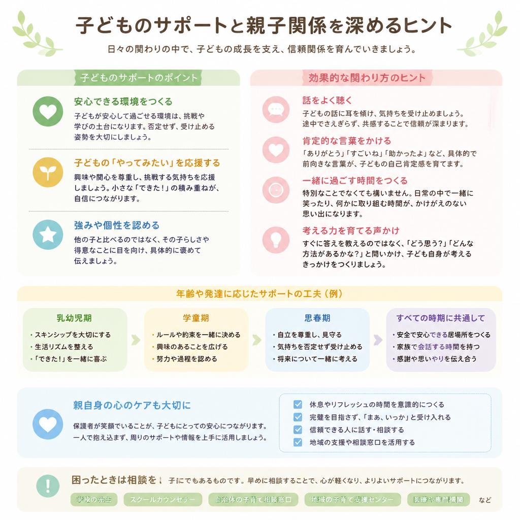 親ができるサポート