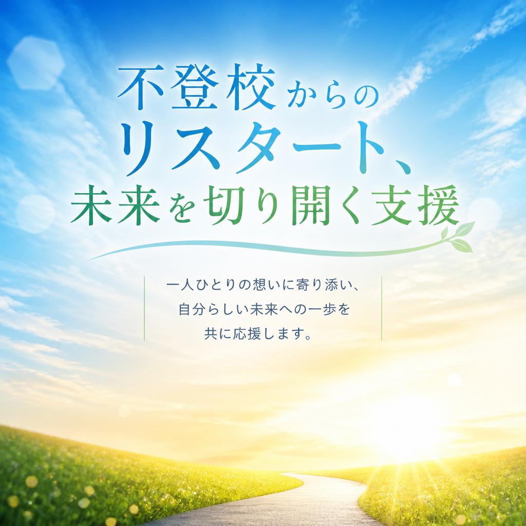 不登校からのリスタート、未来を切り開く支援