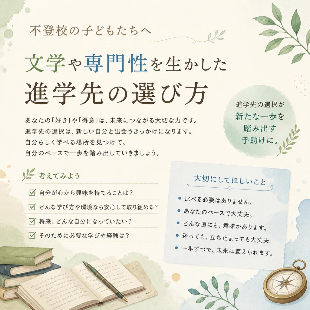 進学先選びのサポート