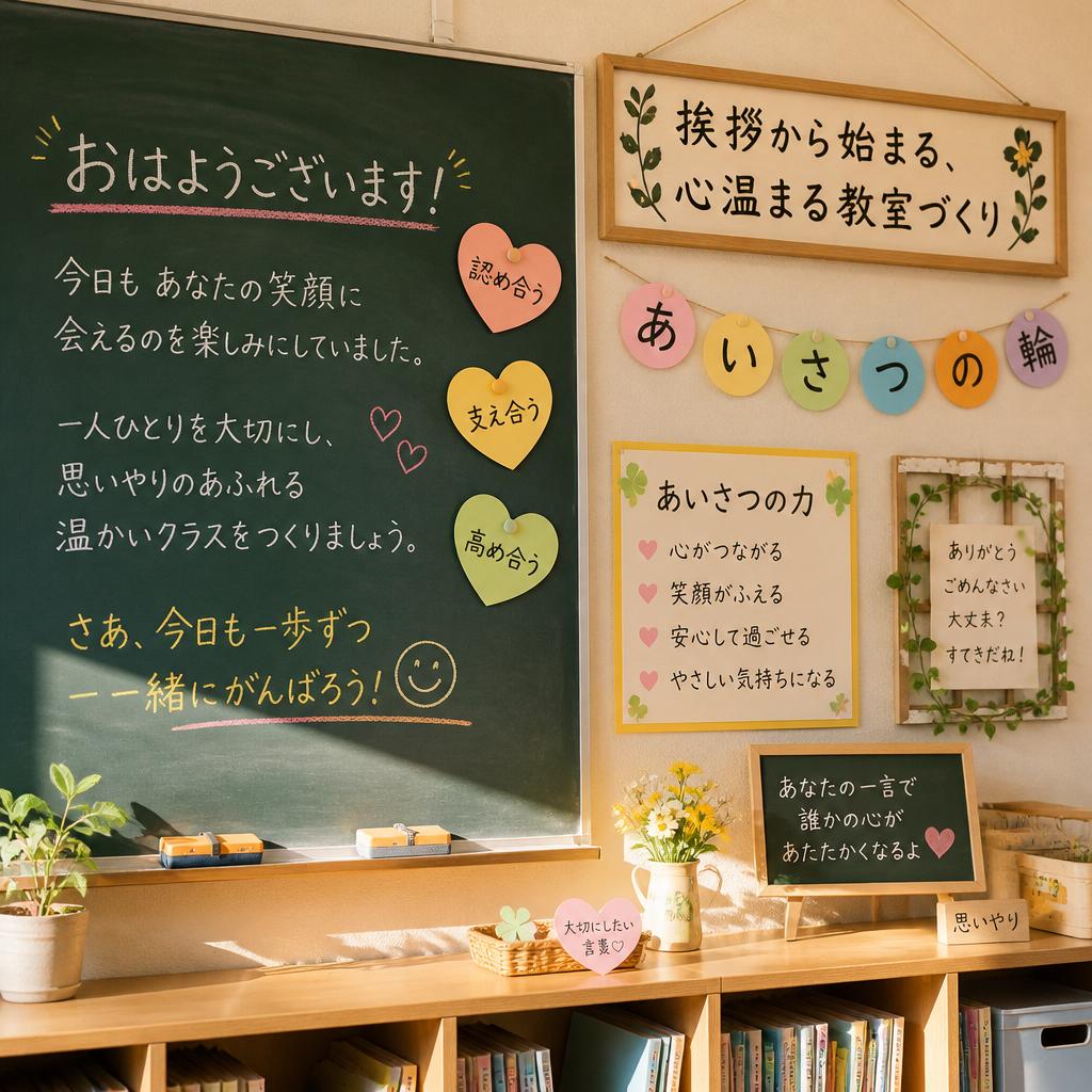 挨拶から始まる、心温まる教室づくり