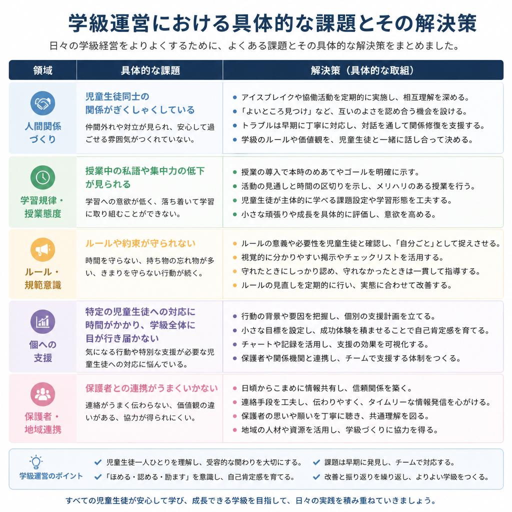 学級運営の実務支援