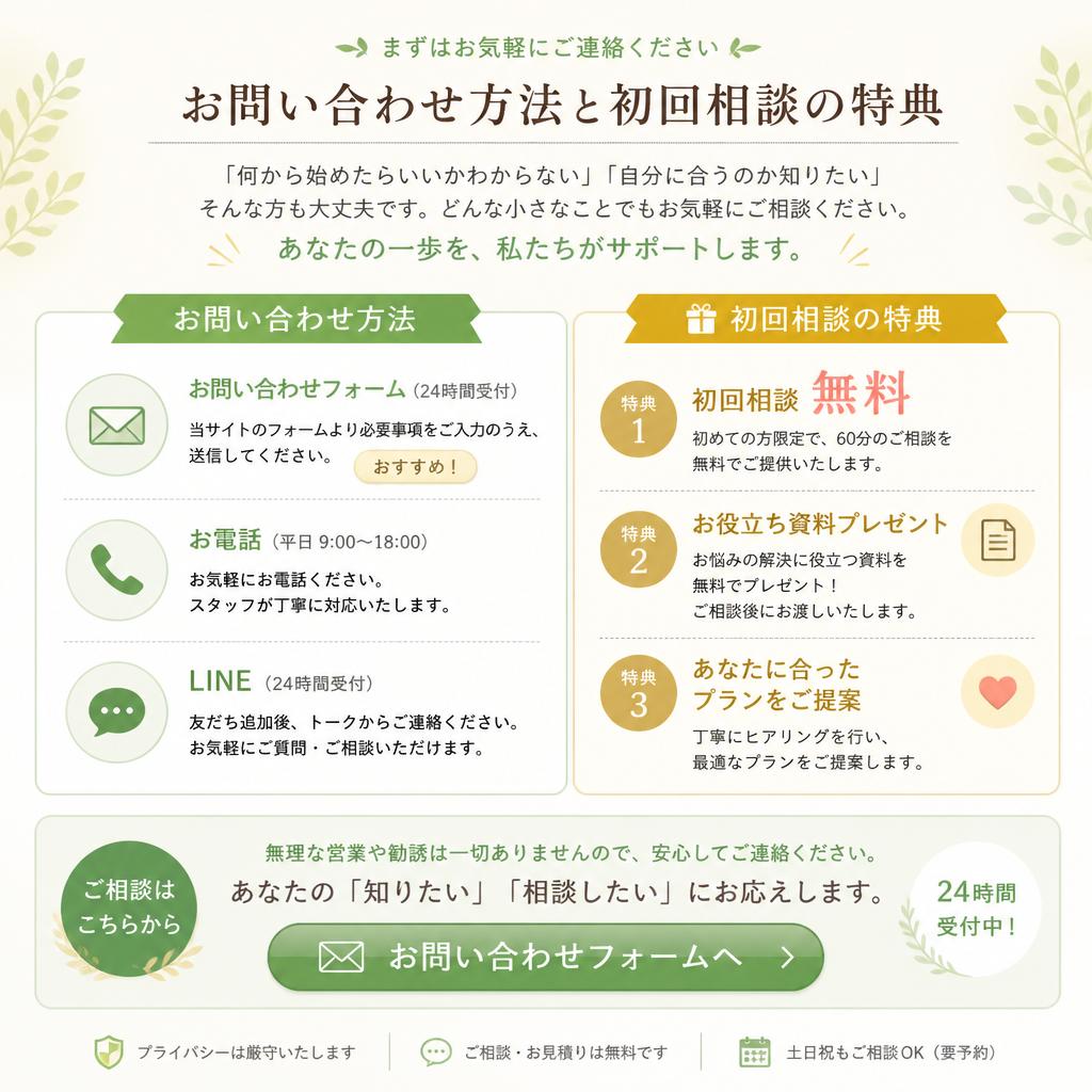 今すぐ相談してみませんか？