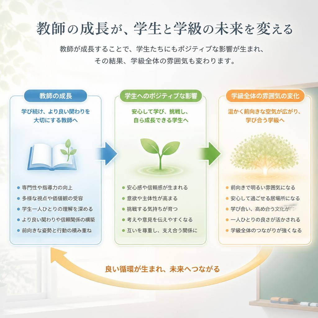教師としての成長が生徒に与える影響