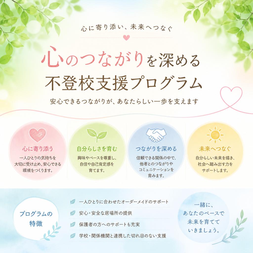 心のつながりを深める不登校支援プログラム
