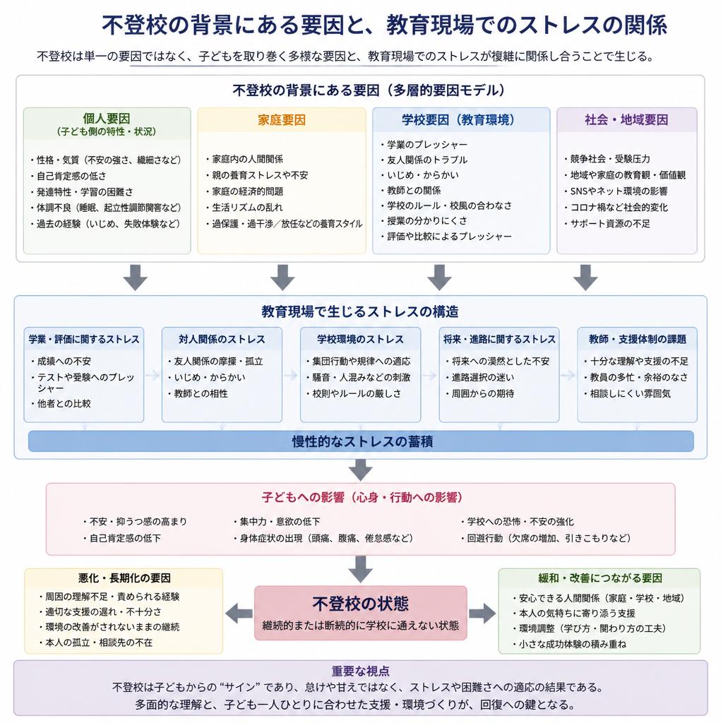 不登校支援の視点から考える教育現場のストレス