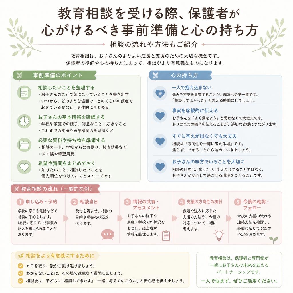 5. 教育相談に向けた心の準備