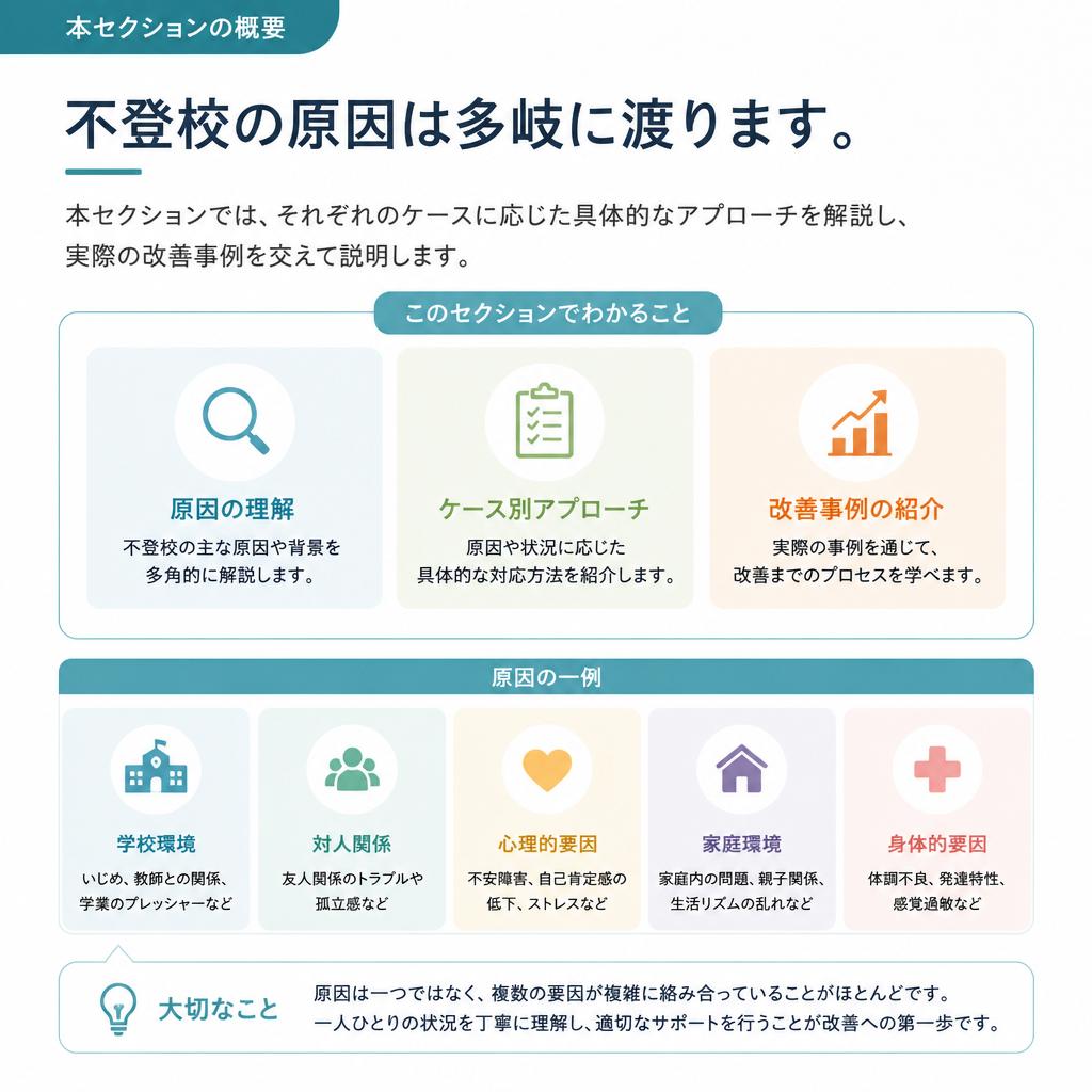 不登校生への具体的アプローチ