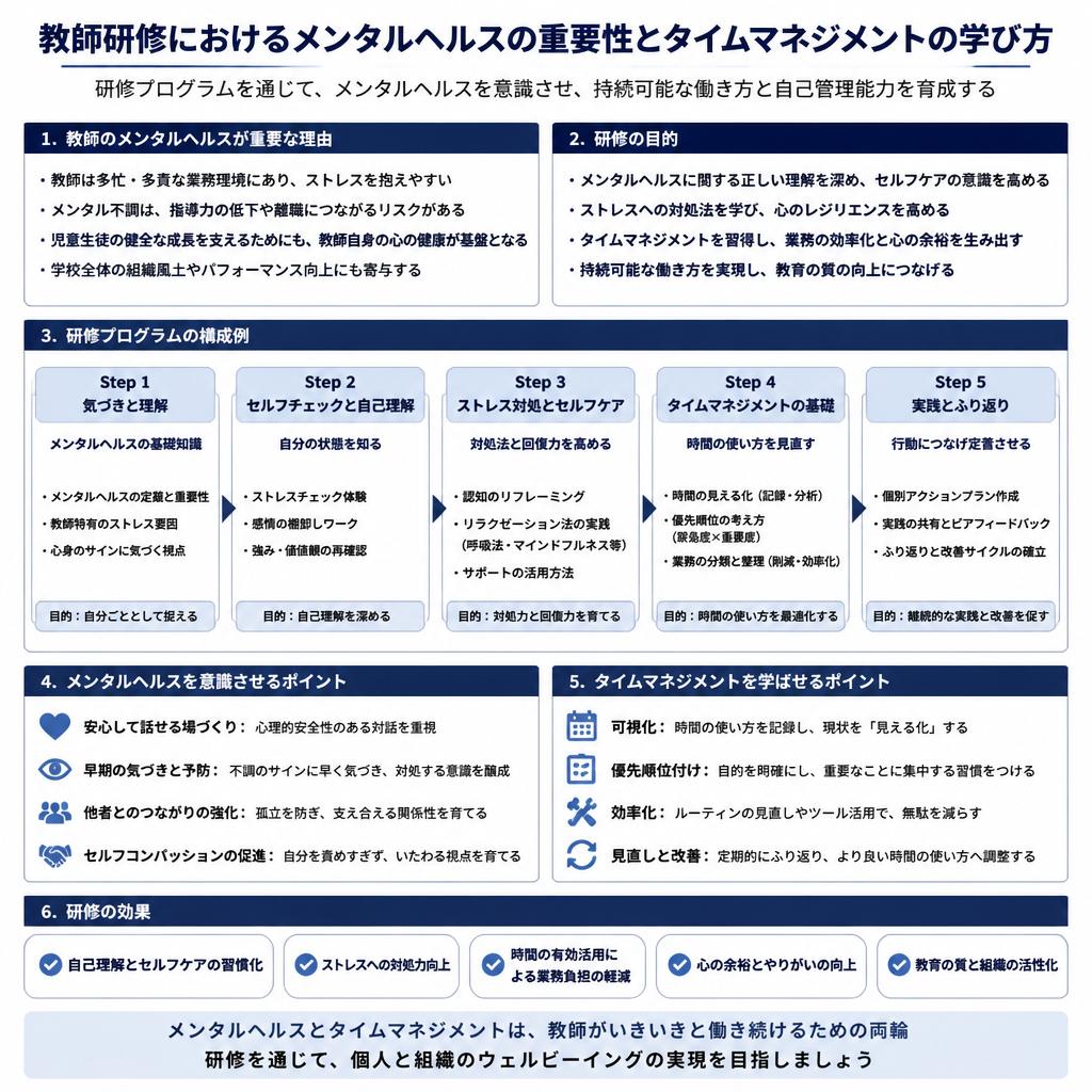 教師研修とメンタルヘルスのリンク