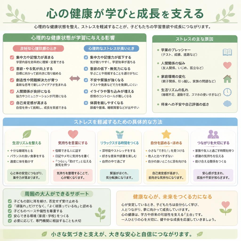 メンタルヘルスと学びの関係