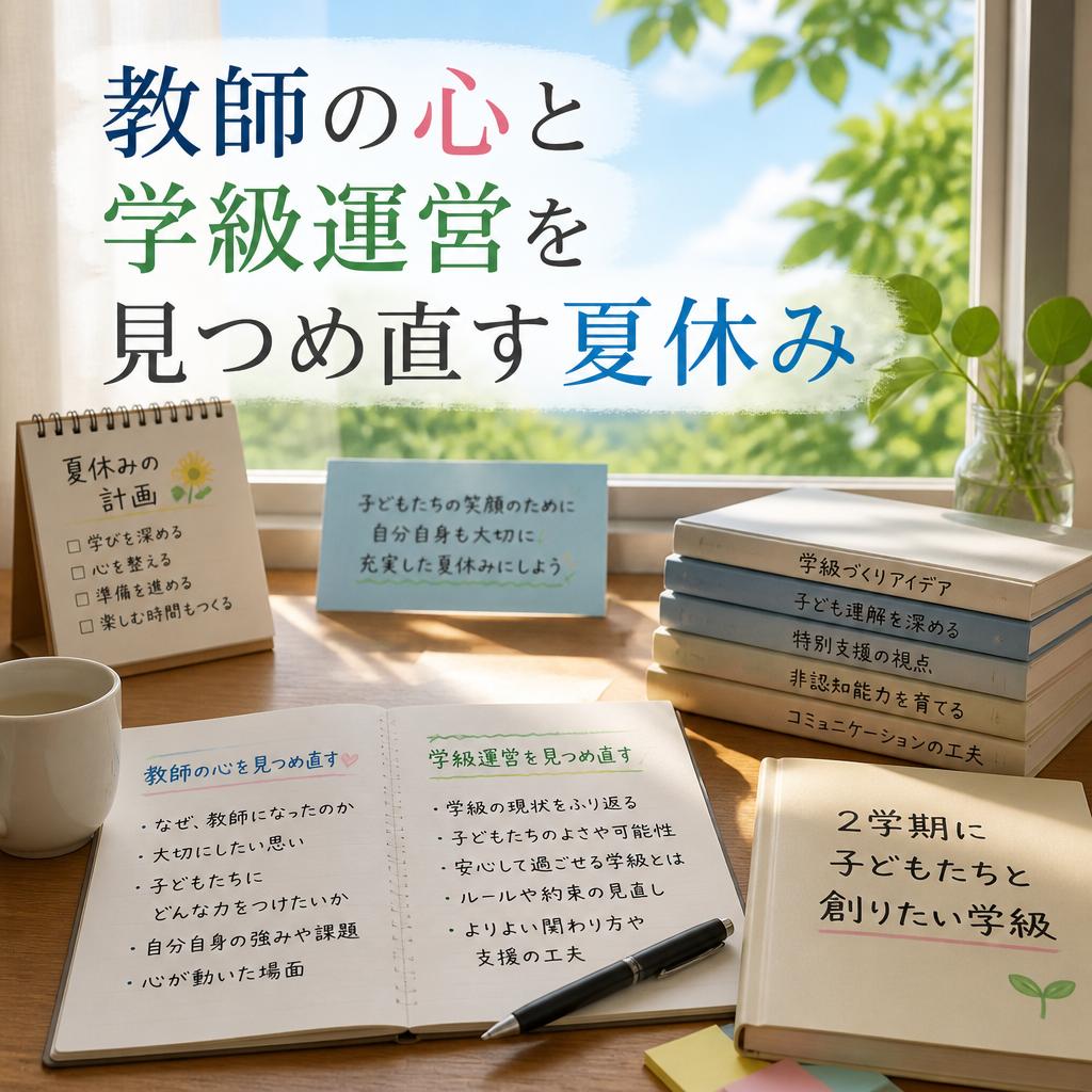 教師の心と学級運営を見つめ直す夏休み