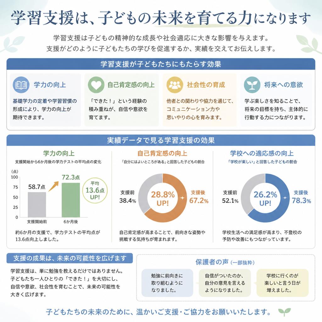 学習支援が子どもに与える影響