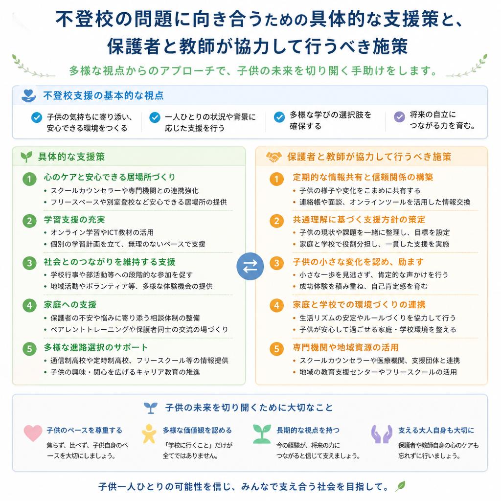 不登校支援の重要性と具体的なアプローチ