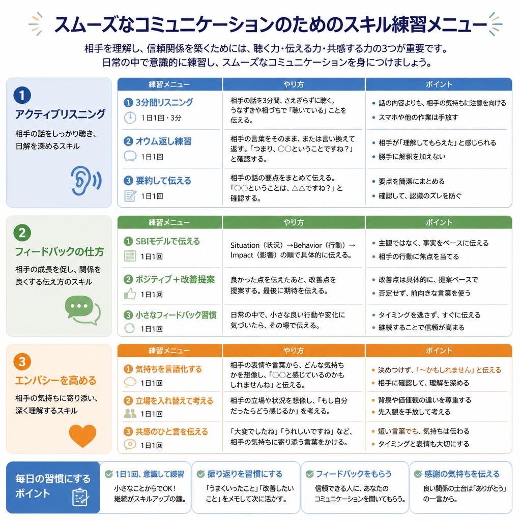 3. コミュニケーションスキル向上のためのテクニック