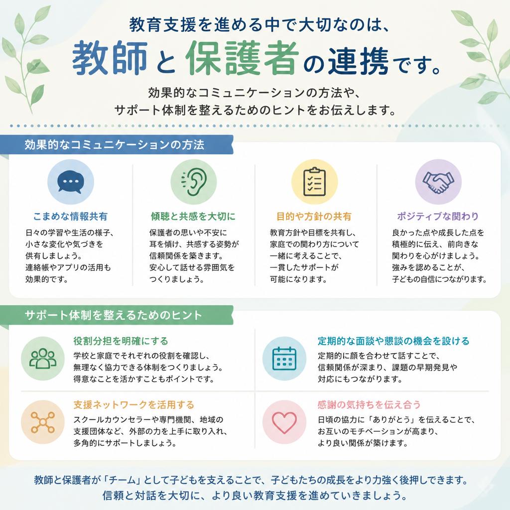 4. 教師や保護者とのコミュニケーションを深める
