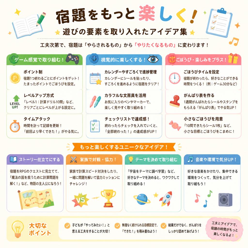学びを楽しむための工夫