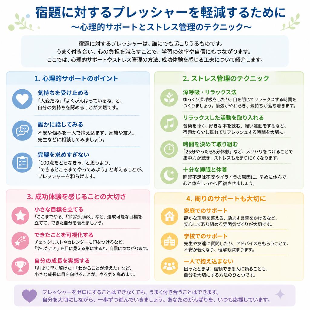 ストレスを軽減するサポート方法