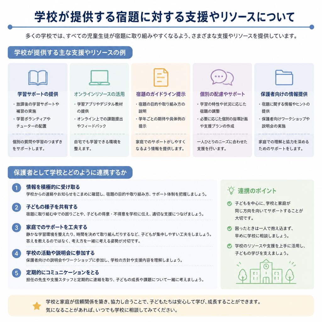 学校からのサポート対策