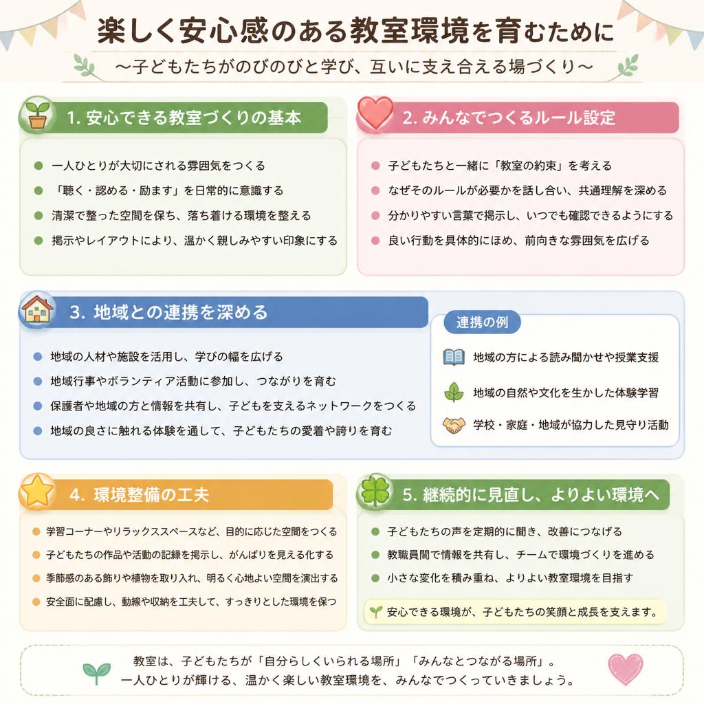 教室の雰囲気づくりのポイント