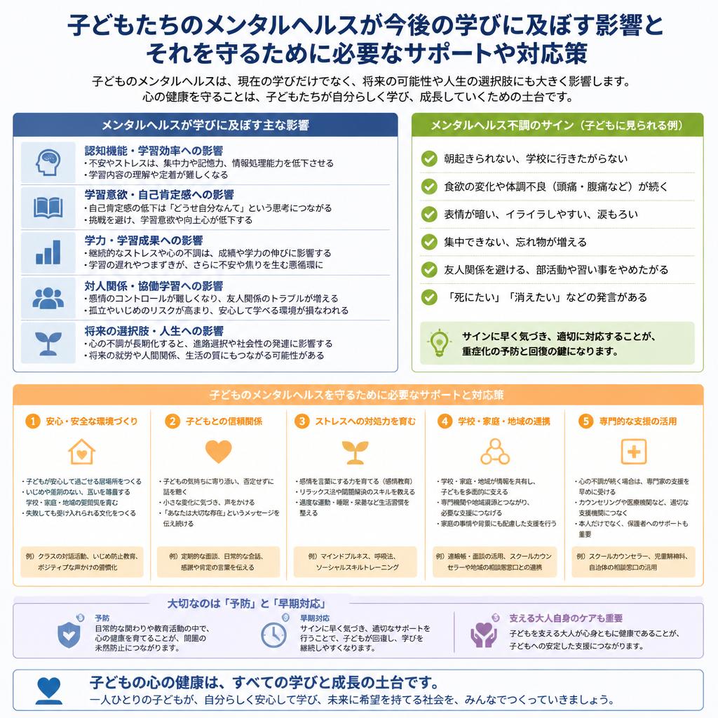 児童のメンタルヘルスを守る