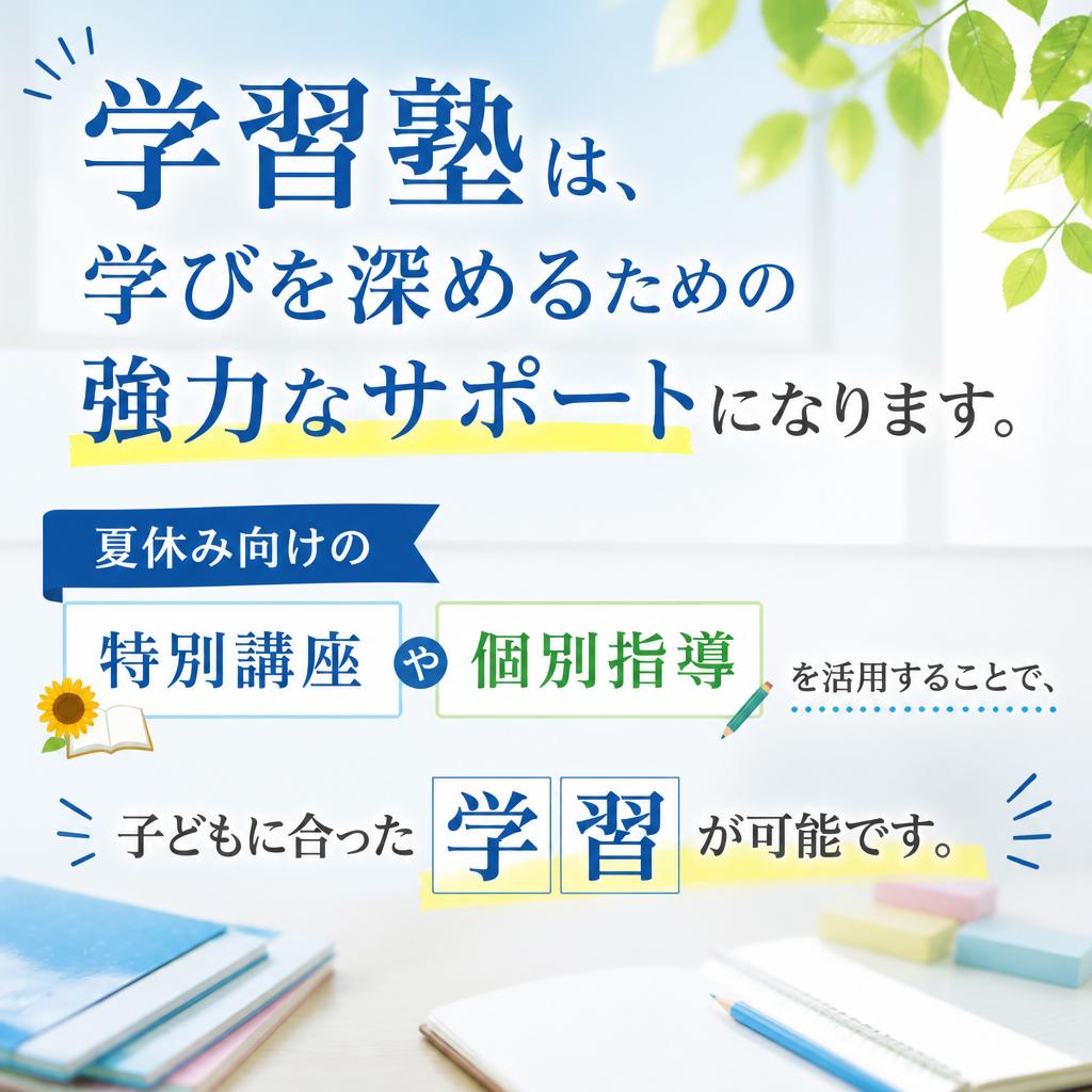 学習塾の活用方法