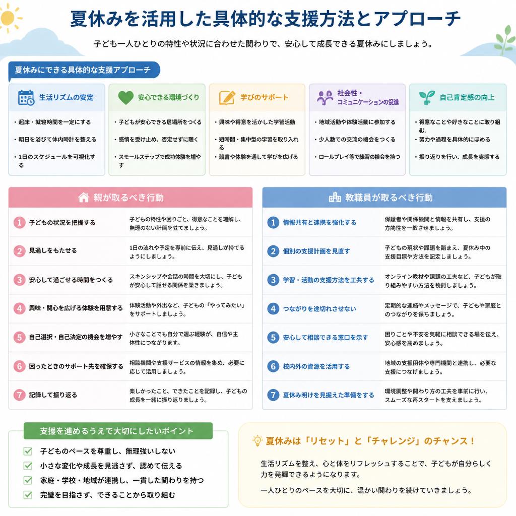 8月にできる支援のアイデア