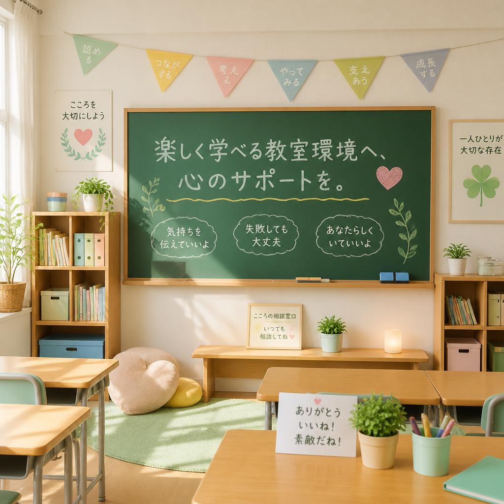 楽しく学べる教室環境へ、心のサポートを。