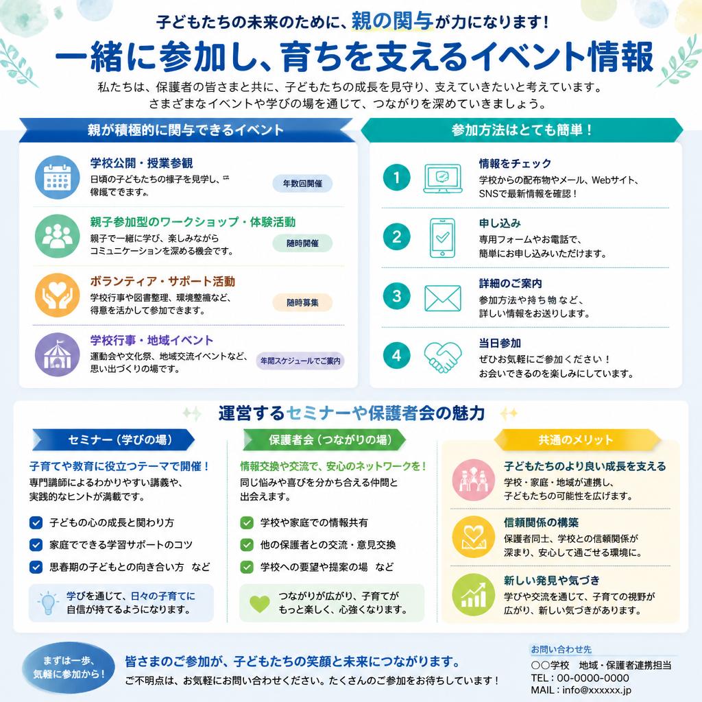 保護者会やセミナーへの参加方法