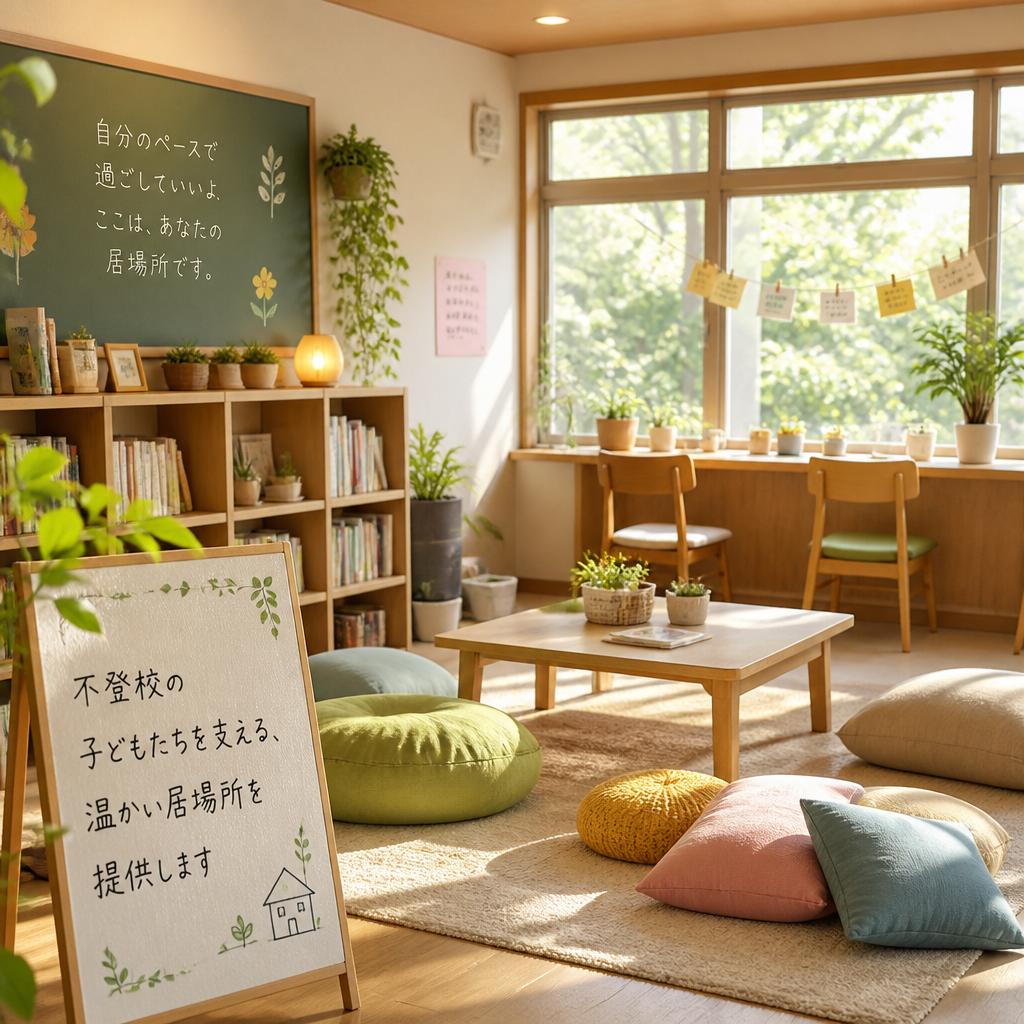 不登校の子どもたちを支える、温かい居場所を提供します