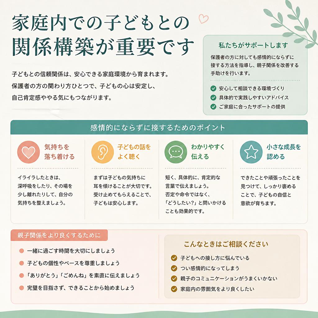 保護者の不安を軽減