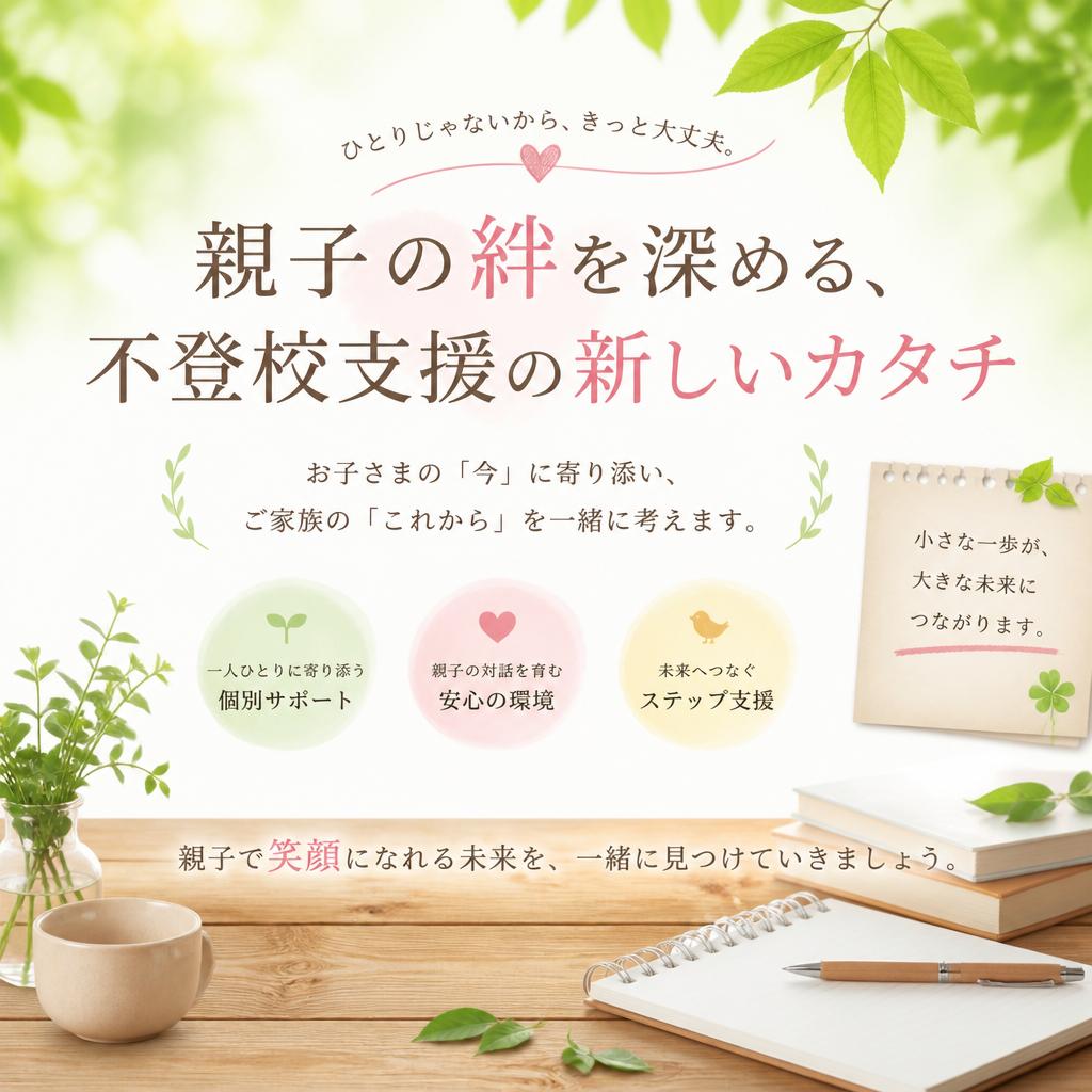 親子の絆を深める、不登校支援の新しいカタチ