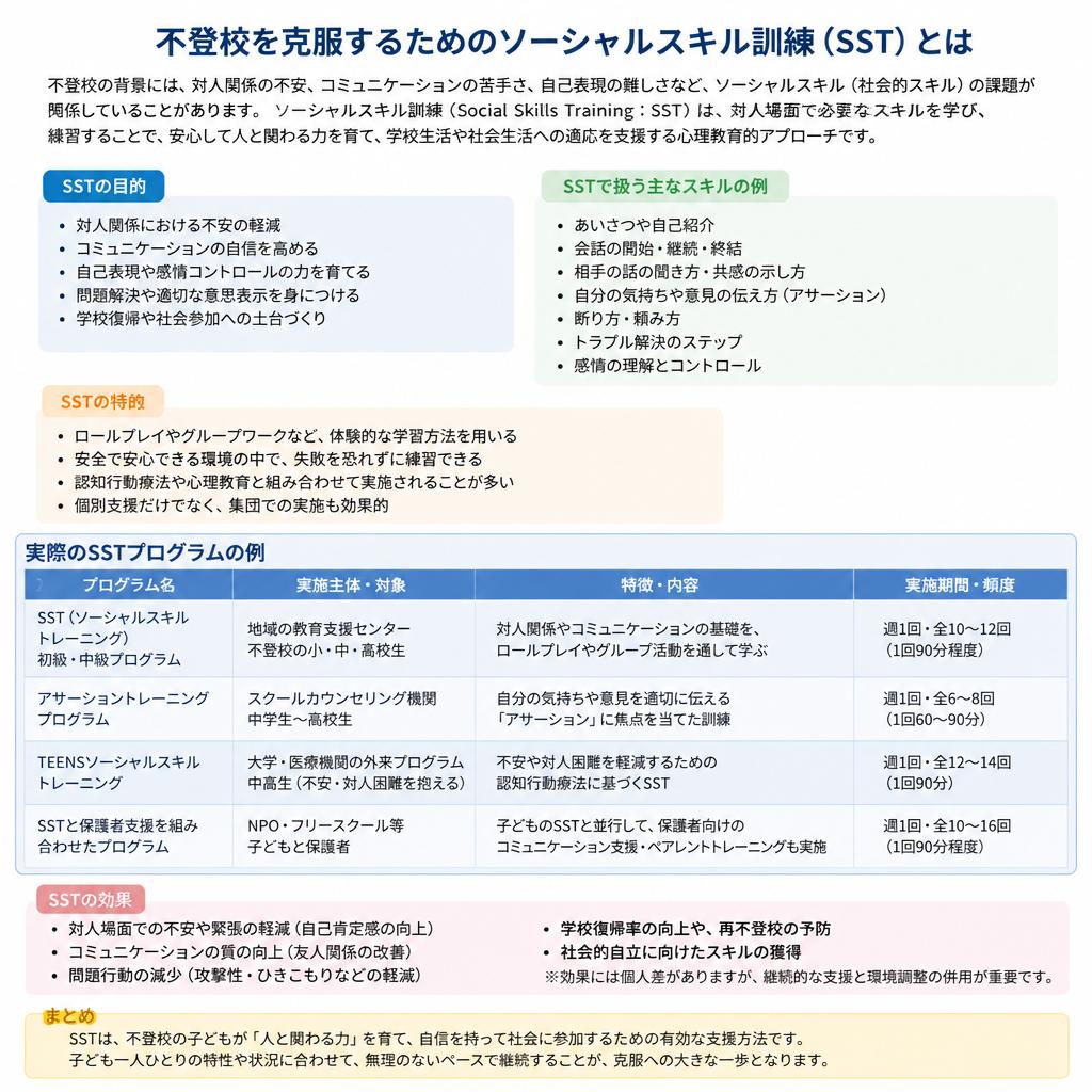 ソーシャルスキル訓練の実施