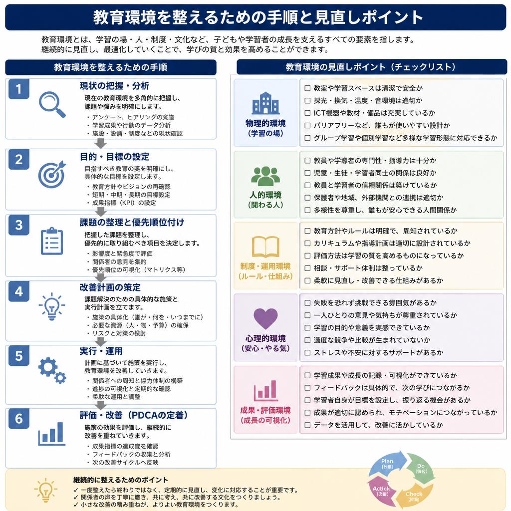 2. 教育環境の見直しに向けたステップ